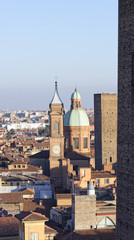 aerial view of bologna