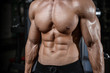 © antondotsenko - young man train in gym healthcare lifestyle sexy caucasian man.