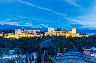 Wall Mural - Granada. The fortress and palace complex Alhambra.