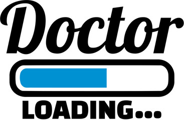 Wall Mural - Doctor with Loading bar