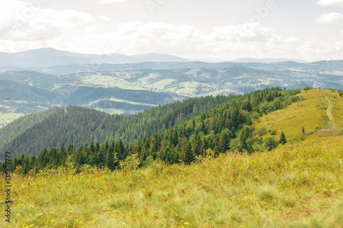 Fototapeta na szkło Mountains and valley