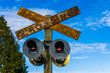 Vintage Railroad Crossing Sign