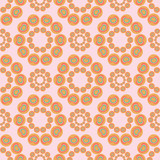 Fototapeta Kuchnia - Color hearts seamless vector pattern