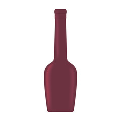 Poster - glass bottle wine liquid design vector illustration eps 10