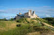 Views of the ruins of the medieval castle of the Livonian order. August afternoon. Rakvere, Estonia