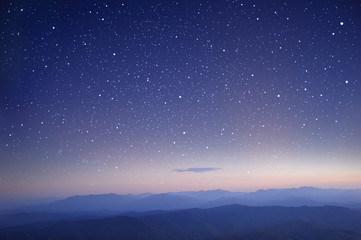 Wall Mural - starry in the night sky use as wallpaper