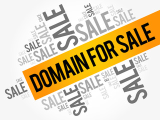 Poster - DOMAIN FOR SALE words cloud, business concept background