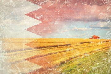 Canvas Print - Bahrain agriculture, harvesting crops