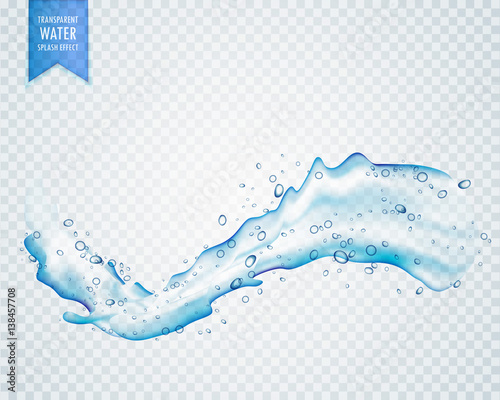water splash flowing on transparent background © starlineart