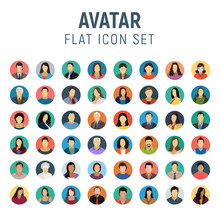 Avatar Flat Icon Set