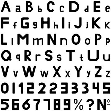 Black fonts middle style hand work for commerce use.