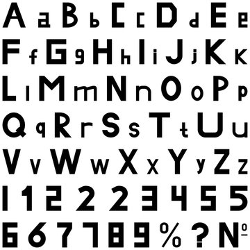 Black fonts strong style hand work for commerce use.