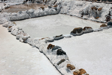 Terraced salt pans also known as 