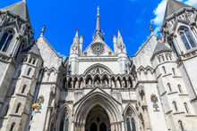 The Exterior Of Royal Courts Of Justice In London