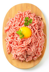 Poster - minced meat with yolk