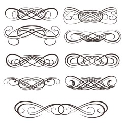 Wall Mural - infinity symbols. vector swirl elements for your design