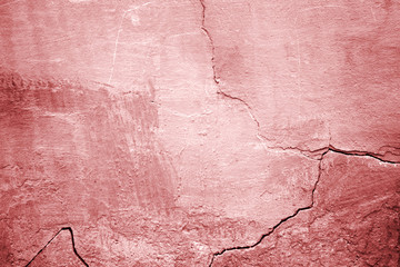 Wall Mural - Red concrete wall background cement colored, abstract structure building