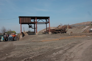 Industrial equipment in quarry 