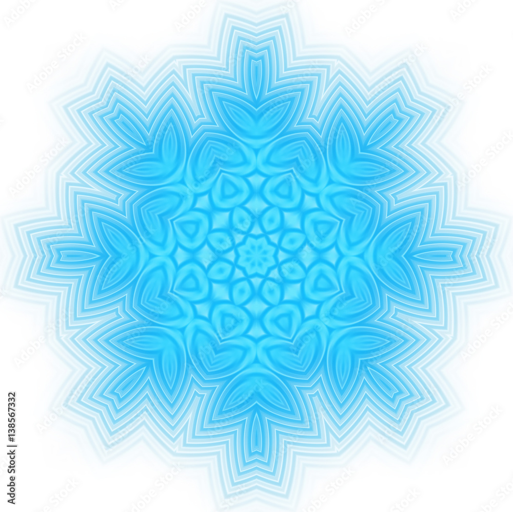 Abstract blue shape on white Stock Illustration | Adobe Stock