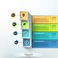 Modern infographics options banner