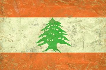 Canvas Print - Lebanon flag background