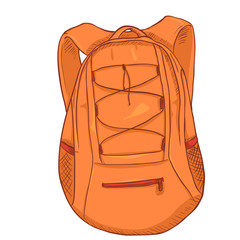 Poster - Vector Single Cartoon Small Sport Backpack