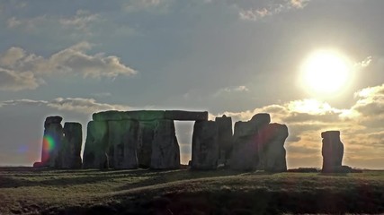 Wall Mural - Clouds moving over Stonehenge