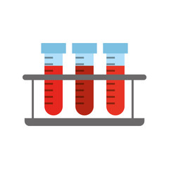 Wall Mural - blood tube test icon vector illustration design