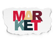 © Maksim Kabakou - Marketing concept: Market on Torn Paper background