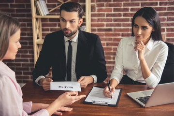 Wall Mural - At the job interview