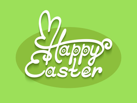 Happy Easter hand lettering
