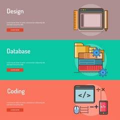 Web and Development Conceptual Banner Design