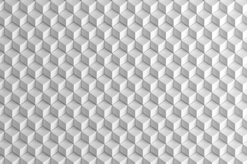 Poster - Abstract White Boxes stair texture background 3d