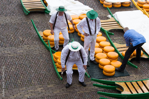 Fotomural Mercato del formaggio, Alkmaar, Olanda