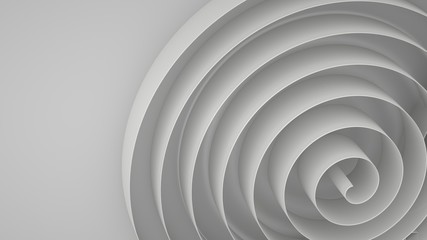 Wall Mural - Abstract background with spirals, 3 d render