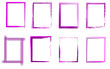 Rahmen Set lila pink