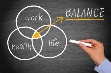 work, health and life balance concept - work-life balance