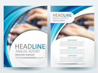 Wall Mural - Abstract vector modern/ flyer design / brochure design template / annual report /book cover / corporate identity template /in an A4 page