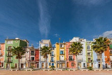 Colorful Houses In Villajoyosa In Spain