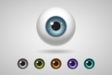 Eyeball And Colored Irises