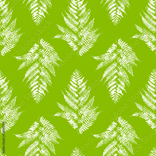 Seamless pattern with fern leaves