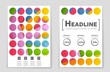 © happyvector071 - Abstract vector layout background set. For art template design, list, front page, mockup brochure theme style, banner, idea, cover, booklet, print, flyer, book, blank, card, ad, sign, sheet,, a4.