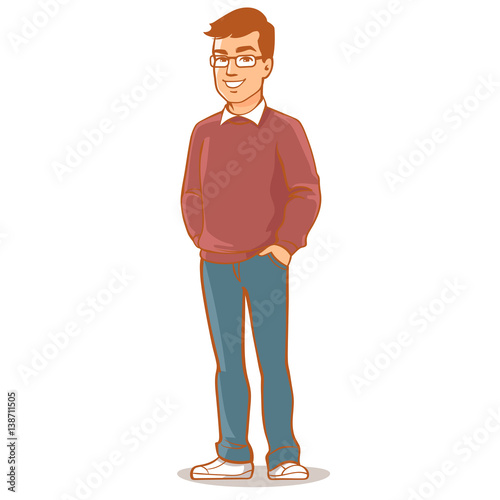 Portrait of father Stock Vector | Adobe Stock