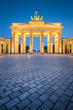 Brandenburg Gate in twilight, Berlin, Germany