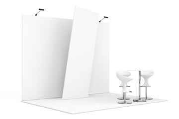 Leinwandbilder - Trade Commercial Exhibition Stand. 3d Rendering
