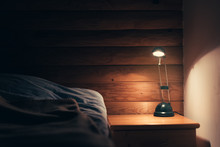 Bedroom Lamp On A Night Table