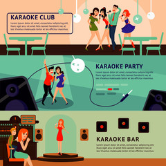 Sticker - Karaoke Party Horizontal Banners