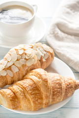 Sticker - Croissants with cup of coffee