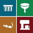 © HN Works - Set of 4 filter filled icons