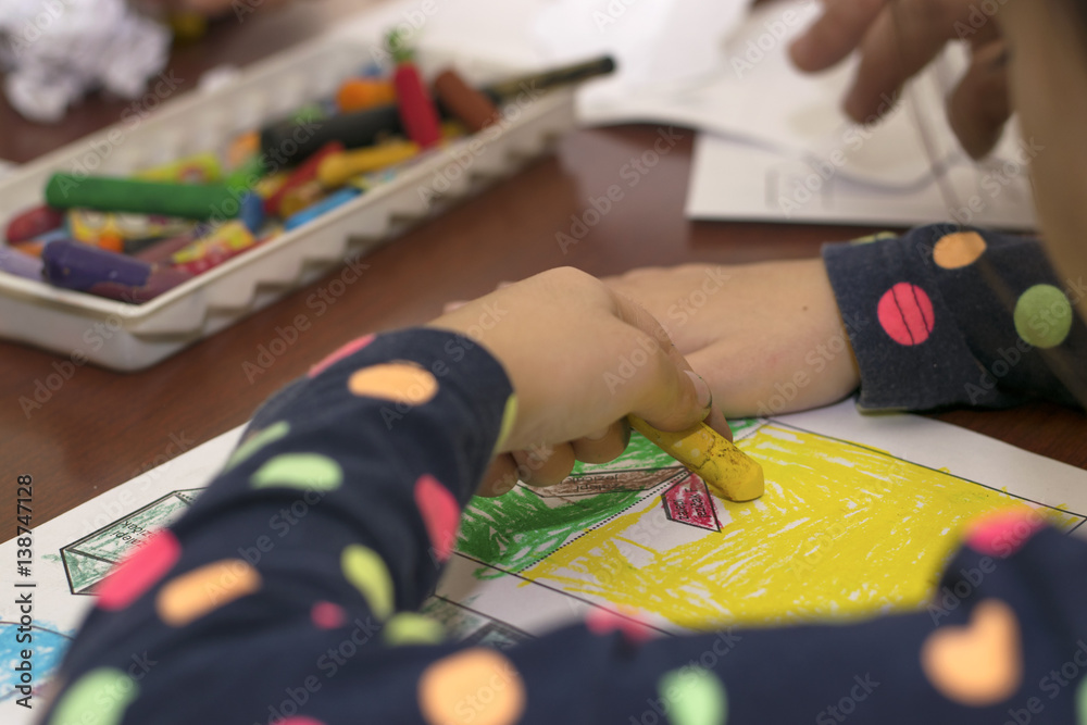 Children's creative hand Stock Photo | Adobe Stock
